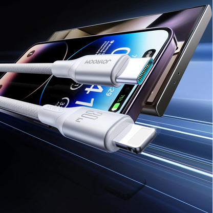 USB-C - Lightning Joyroom S-A28 Flash -kaapeli, 30W, 2m, Valkoinen
