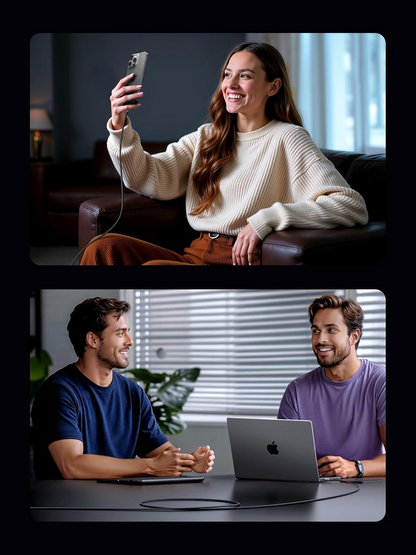 USB-C - USB-C UGREEN L524 -data- ja latauskaapeli, 60W, 2m, Harmaa