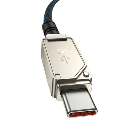 USB-C - USB-C Baseus Unbreakable -data- ja latauskaapeli, 100W, 2m, Valkoinen P10355800221-01