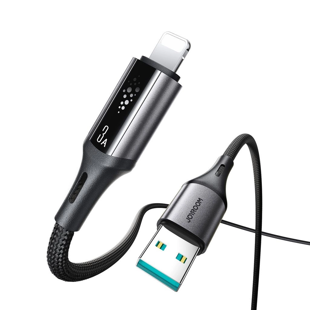 USB-A - Lightning Joyroom S-A60 StarTalk -data- ja latauskaapeli, 18W, 1.2m, Musta