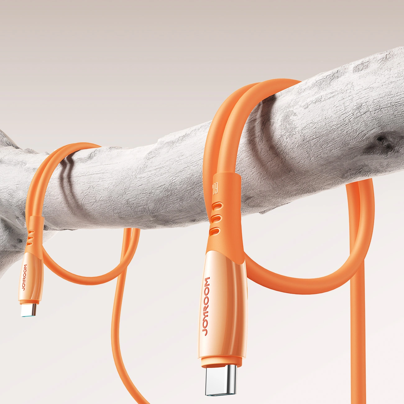 USB-C - USB-C -kaapeli ja lataus Joyroom S-A59 Vibrant, 60W, 1.2m, Oranssi