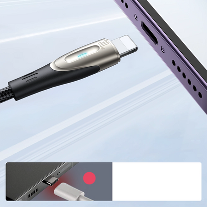 USB-A - Lightning -tietojen siirto- ja latauskaapeli Joyroom SA31-AL3, 18W, 1,2 m, musta