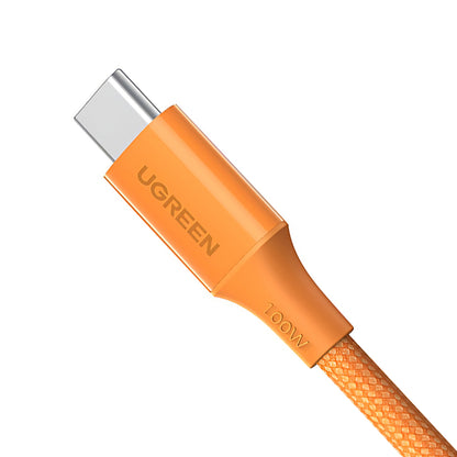 USB-C-tietojen ja latauksen kaapeli - USB-C UGREEN L502, 100W, 1m, Oranssi