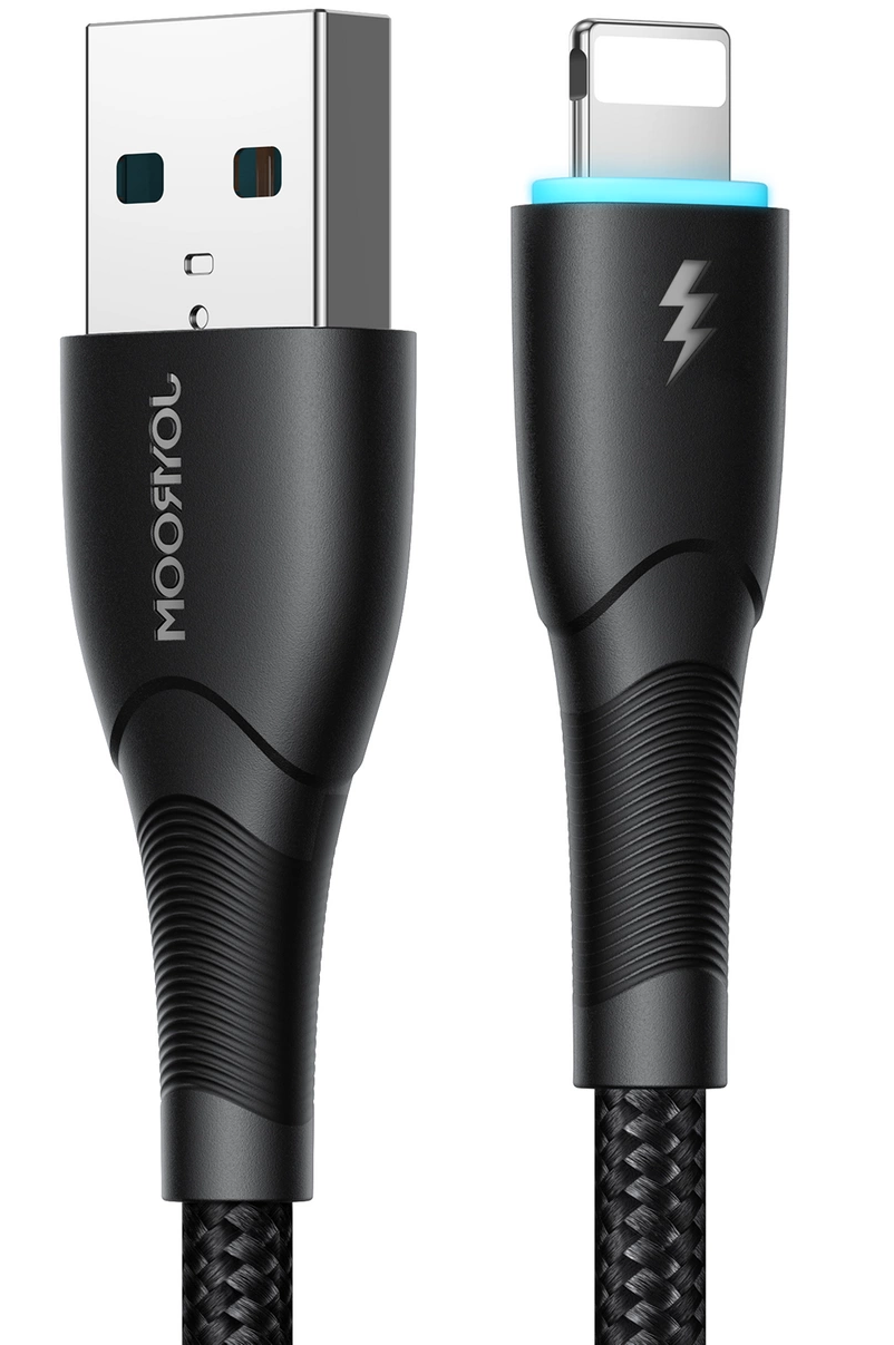 Joyroom SA32-AL3 USB-A–Lightning-datakaapeli ja latauskaapeli, 18 W, 1 m, musta