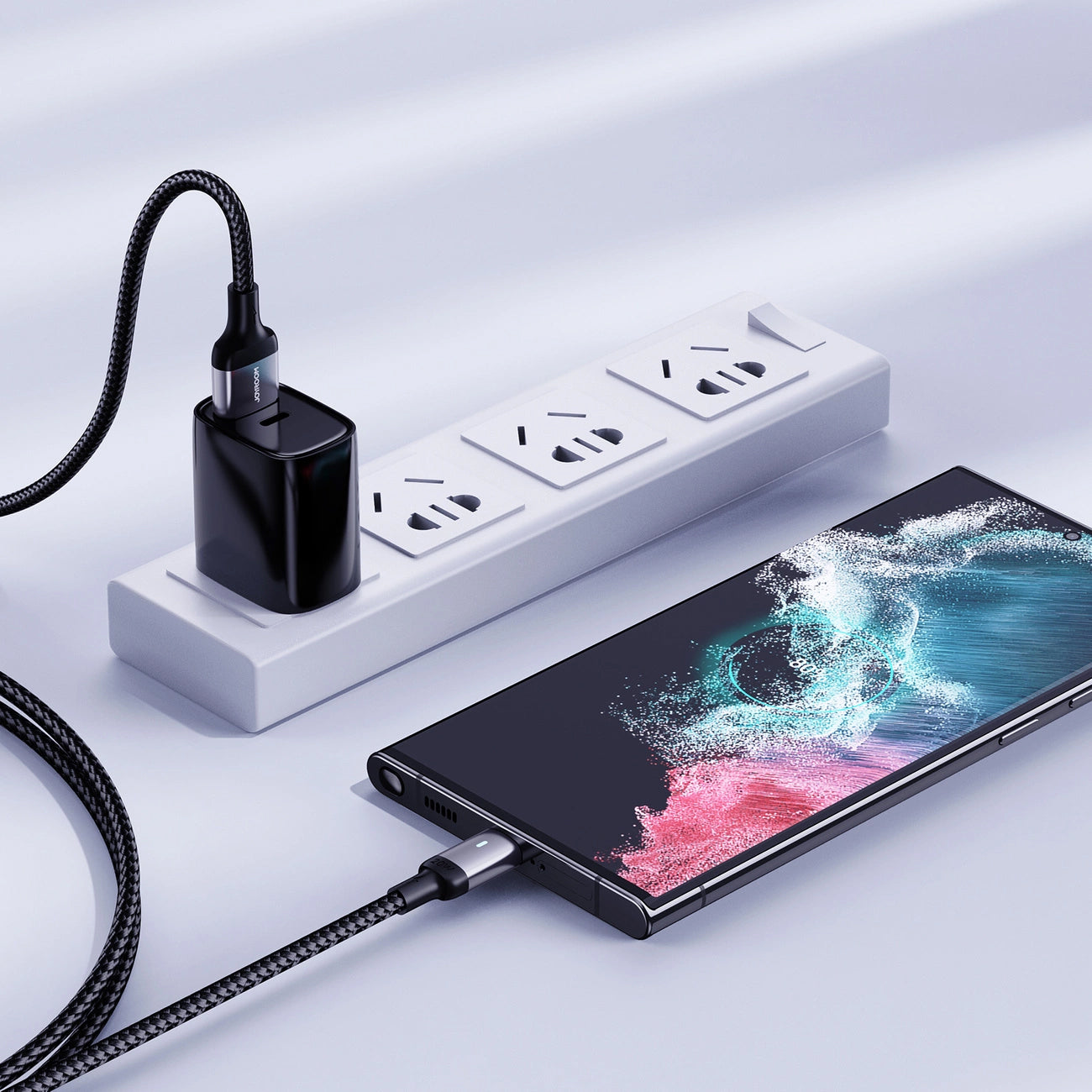 USB-A - USB-C -lataus- ja tiedonsiirtokaapeli Joyroom A10, 18W, 1.2m, Musta