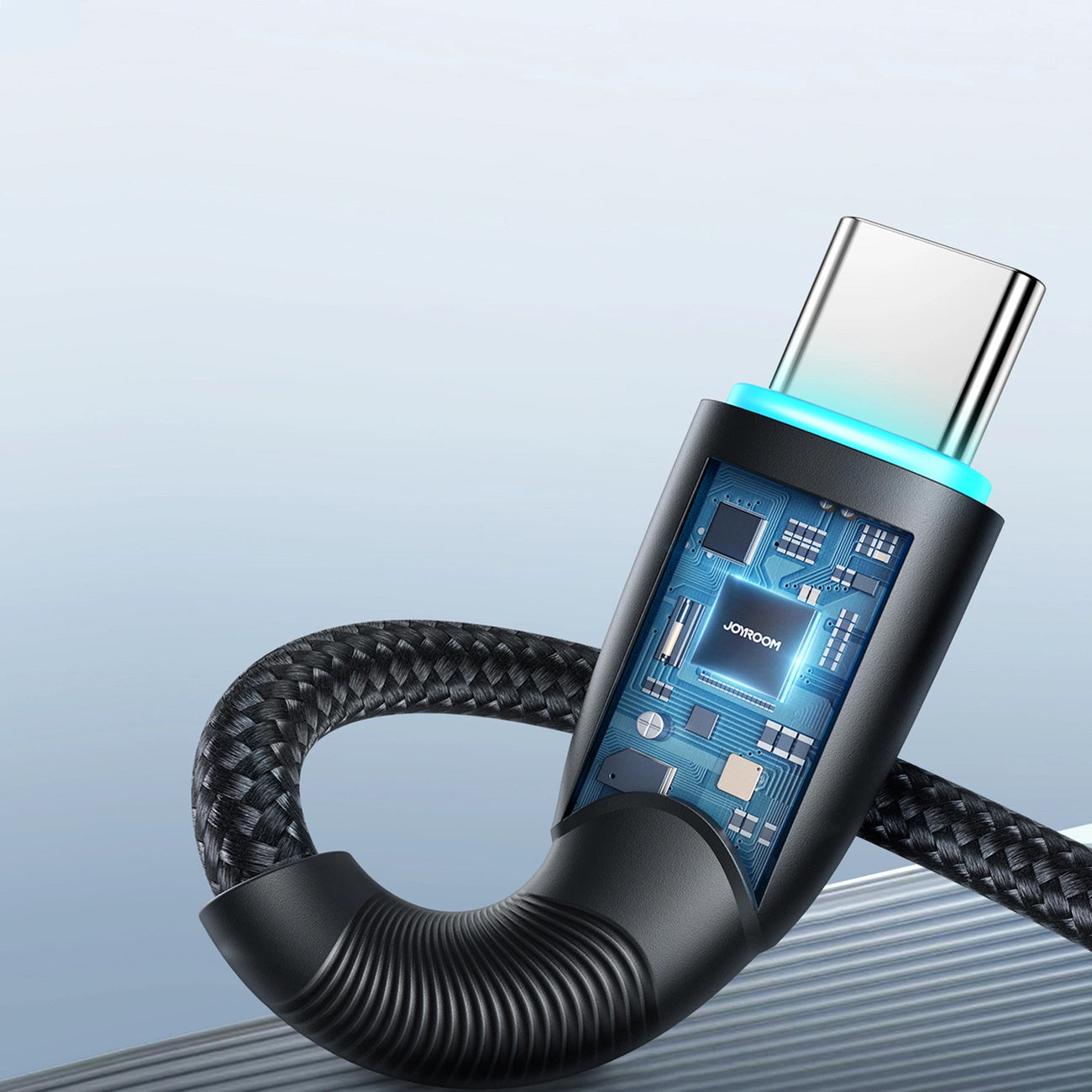 USB-A - USB-C Joyroom S-A32 -data- ja latauskaapeli, 100W, 1m, Musta