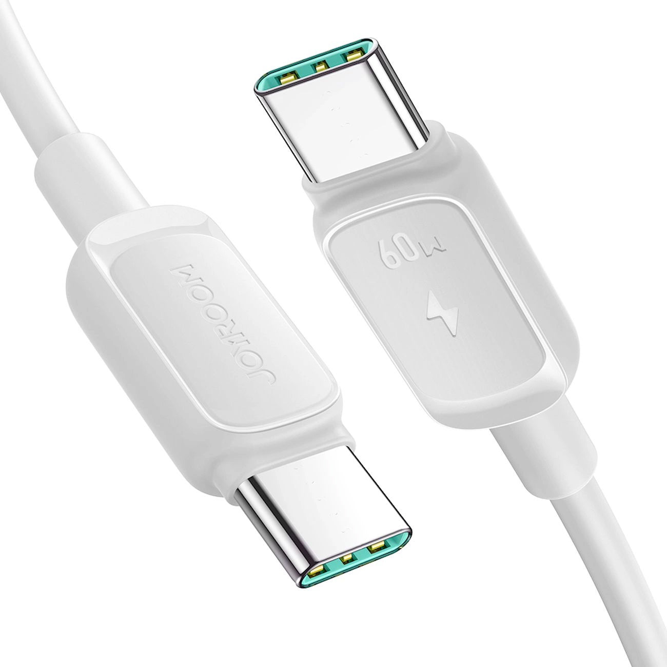 USB-C - USB-C Joyroom S-A14 -kaapeli, 60W, 1.2m, Valkoinen