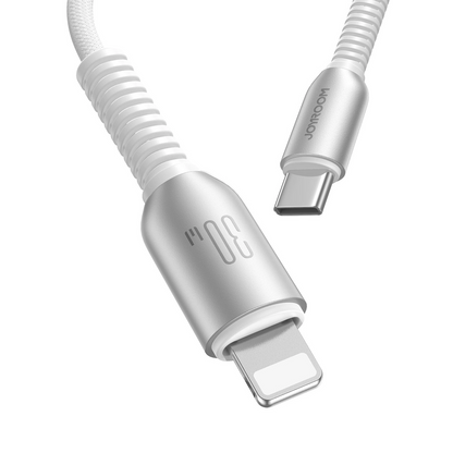 USB-C - Lightning Joyroom S-A51 -data- ja latauskaapeli, 30W, 1.2m, Harmaa