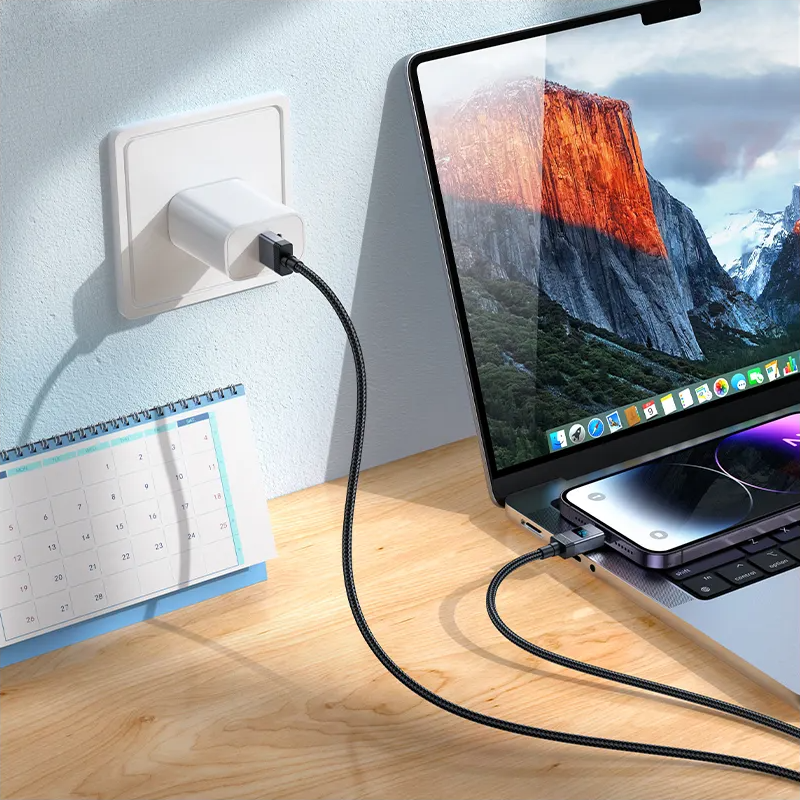 USB-A - Lightning HOCO X118 Display -data- ja latauskaapeli, 12W, 1m, Musta