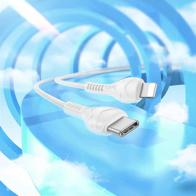 USB-C - Lightning HOCO X37 Data- ja Latauskaapeli, 27W, 1m, Valkoinen