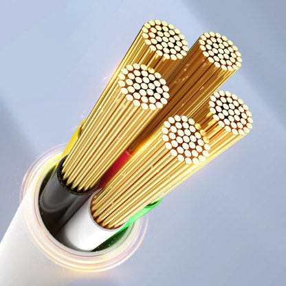 USB-C - USB-C Orico CDX -data- ja latauskaapeli, 60W, 1m, Valkoinen