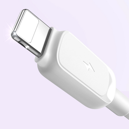 USB-A - Lightning -tietojen siirto- ja latauskaapeli Joyroom S-A14, 18W, 1,2 m, valkoinen
