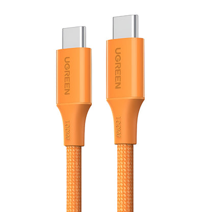 USB-C-tietojen ja latauksen kaapeli - USB-C UGREEN L502, 100W, 1m, Oranssi