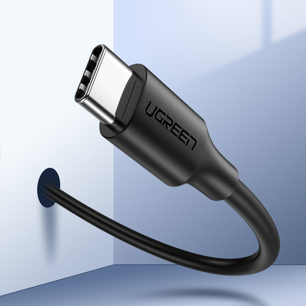 USB-C - USB-C UGREEN US286 Data- ja latauskaapeli, 60W, 1m, Musta