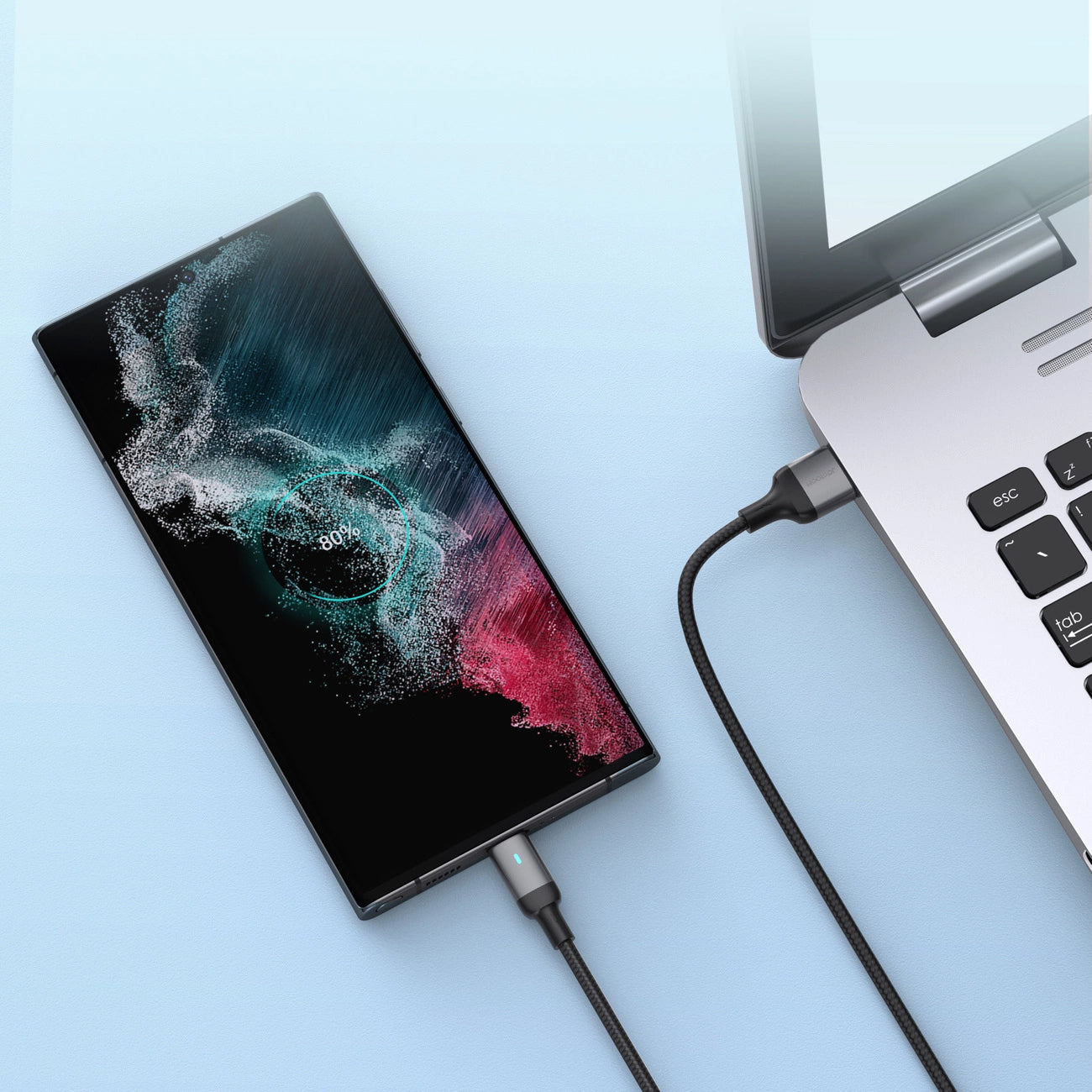 USB-A - USB-C -lataus- ja tiedonsiirtokaapeli Joyroom A10, 18W, 1.2m, Musta
