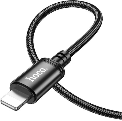 USB-C - Lightning HOCO X89 -data- ja latauskaapeli, 27W, 2m, Musta