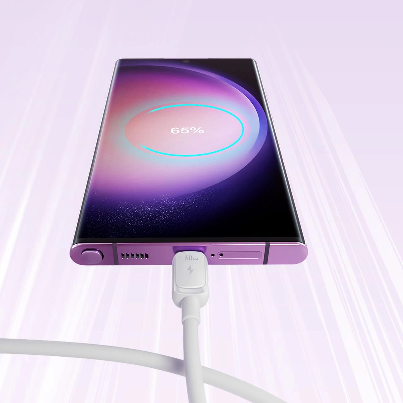 USB-C - USB-C Joyroom S-A14 -kaapeli, 60W, 1.2m, Valkoinen