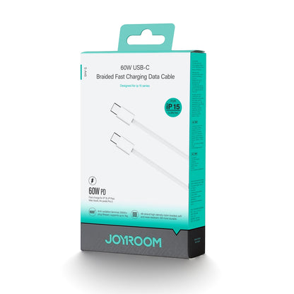 USB-C Data and Charging Cable - USB-C Joyroom S-A45, 60W, 1m, White 