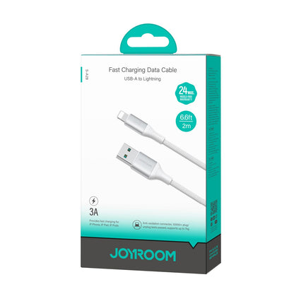 USB-A - Lightning Joyroom S-A28 Flash -data- ja latauskaapeli, 18W, 2m, Valkoinen