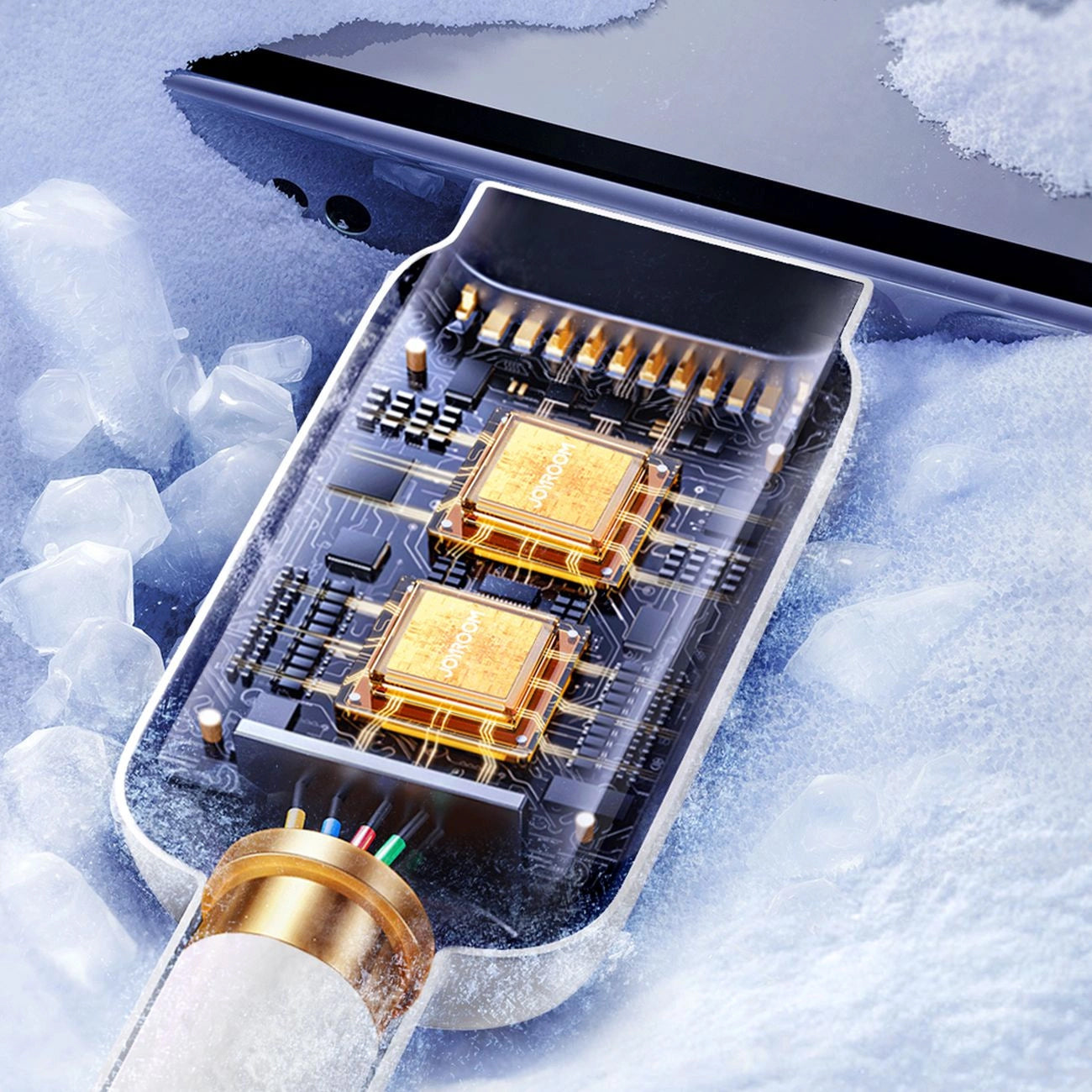 USB-C - USB-C Joyroom S-A14 -kaapeli, 60W, 1.2m, Valkoinen