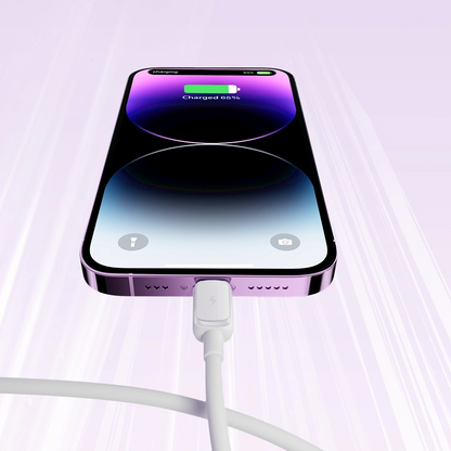 USB-A - Lightning -tietojen siirto- ja latauskaapeli Joyroom S-A14, 18W, 1,2 m, valkoinen