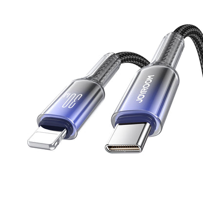USB-C - Lightning Tietojen ja Latauksen Kaapeli Joyroom S-A42, 30W, 1,2m, Musta