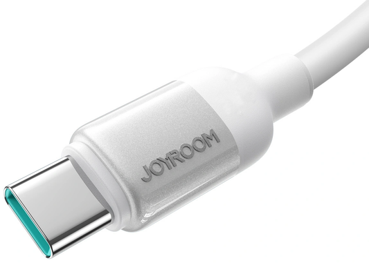 USB-A - USB-C Joyroom S-A62 Lively tiedonsiirto- ja latauskaapeli, 18W, 1,2m, valkoinen