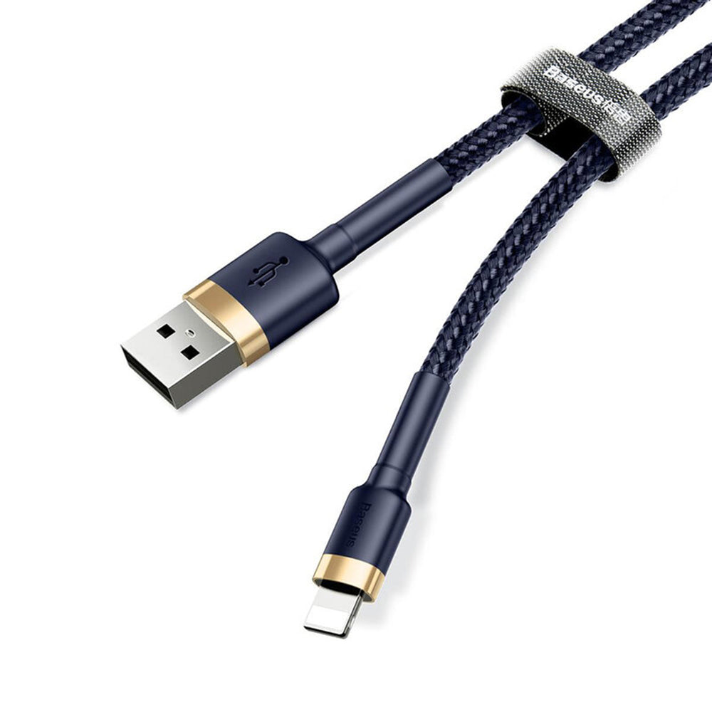 Baseus Cafule USB-A to Lightning Data and Charging Cable, 18W, 1m, Blue Gold CALKLF-BV3