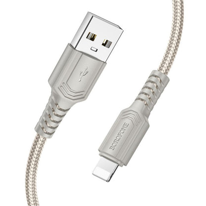 USB-A - Lightning Borofone BX116 Certain -data- ja latauskaapeli, 18W, 1m, Musta