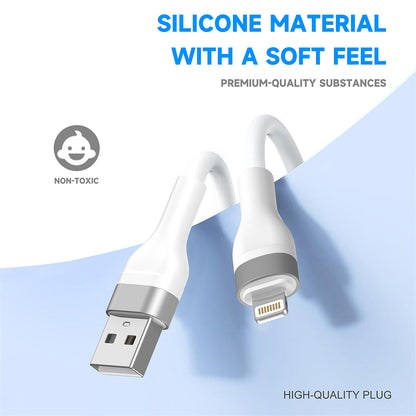 Data- ja latauskaapeli USB-A - Lightning Lito LD02L, 18W, 1.2m, Valkoinen