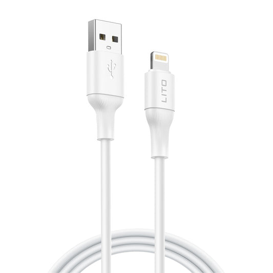 USB-A to Lightning Data and Charging Cable Lito LD06L, 18W, 1m, White