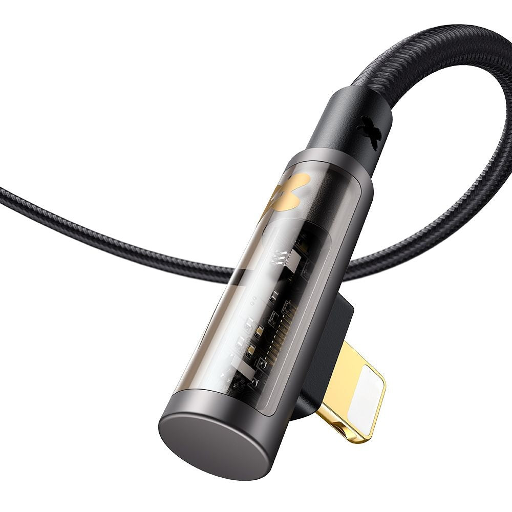 USB-A to Lightning McDodo CA-3510 Angled Data and Charging Cable, 18W, 1.2m, Black