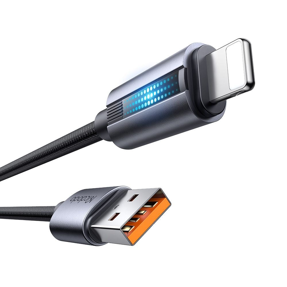 USB-A - Lightning McDodo CA-5660 -data- ja latauskaapeli, 18W, 1.2m, Musta