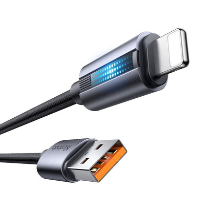 USB-A - Lightning McDodo CA-5660 -data- ja latauskaapeli, 18W, 1.2m, Musta