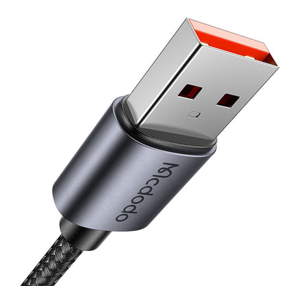 USB-A - Lightning McDodo CA-6490 Display -data- ja latauskaapeli, 18W, 1.2m, Musta