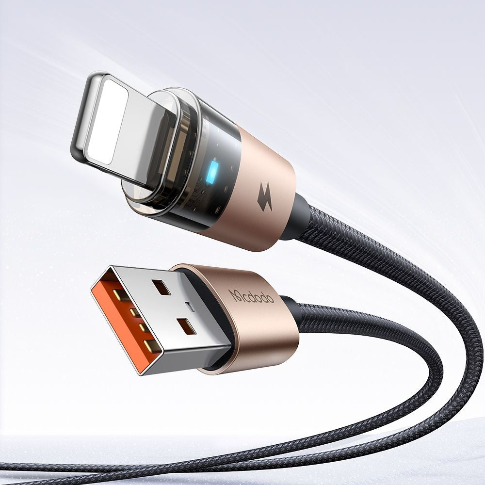 USB-A - Lightning McDodo CA-6911 -data- ja latauskaapeli, 18W, 1.2m, Kulta