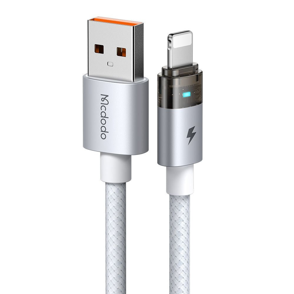 USB-A - Lightning McDodo CA-6912 -data- ja latauskaapeli, 18W, 1.2m, Valkoinen