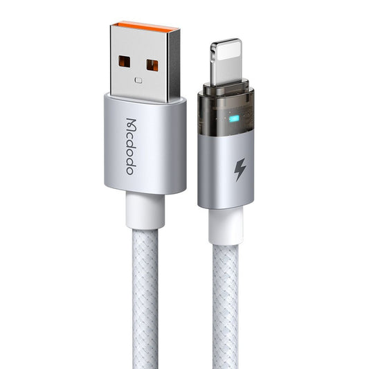 USB-A - Lightning McDodo CA-6912 -data- ja latauskaapeli, 18W, 1.2m, Valkoinen