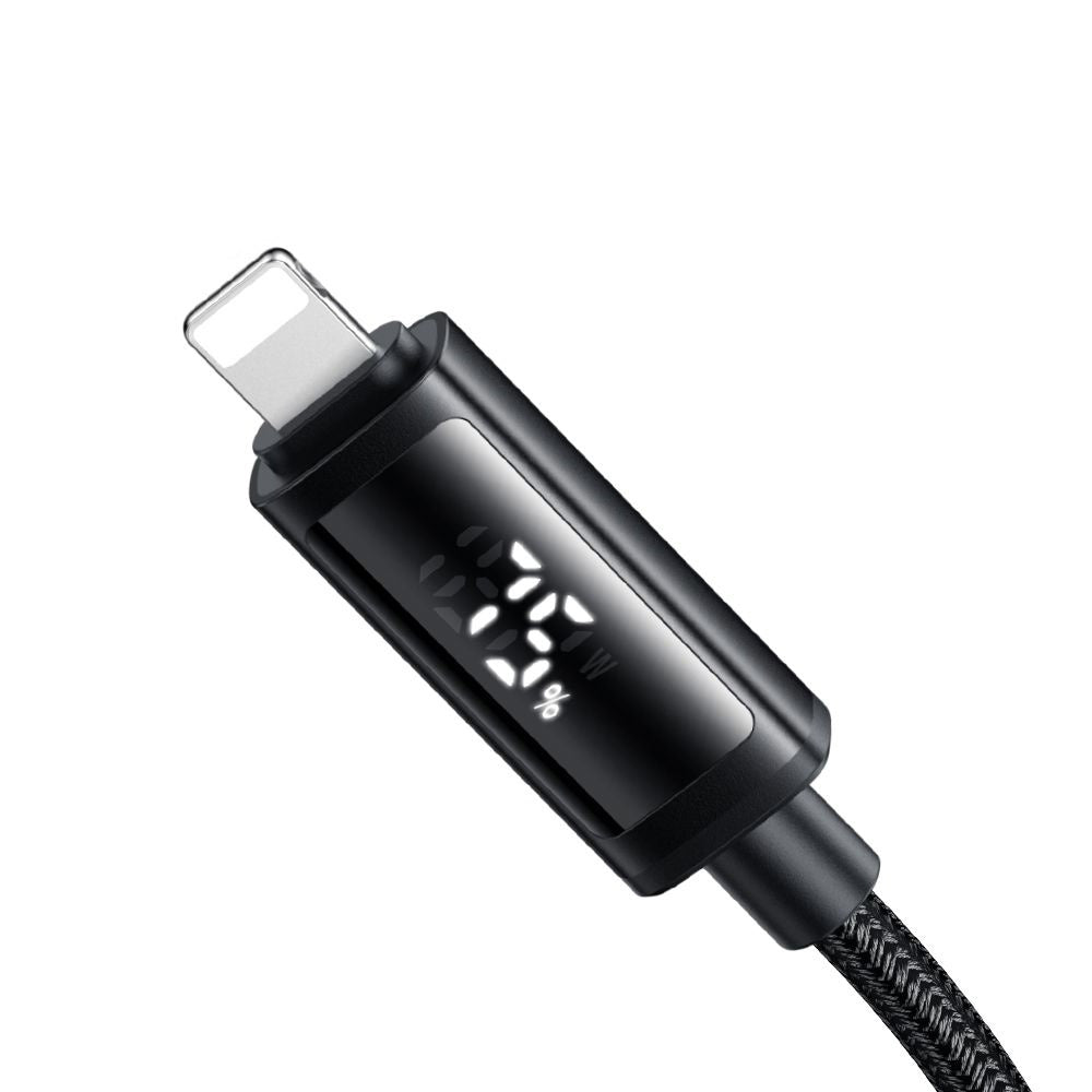 USB-A - Lightning McDodo CA-7970 Display -data- ja latauskaapeli, 18W, 1.2m, Musta