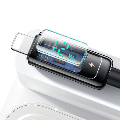 USB-A - Lightning McDodo CA-9940 Display -data- ja latauskaapeli, 12W, 1.2m, Musta