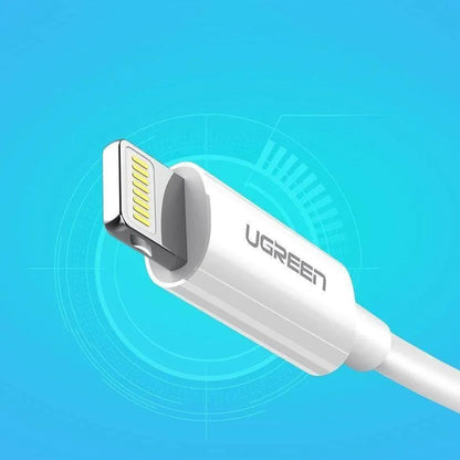 USB-A - Lightning UGREEN US155 (20730) Data- ja Latauskaapeli, 18W, 2m, Valkoinen
