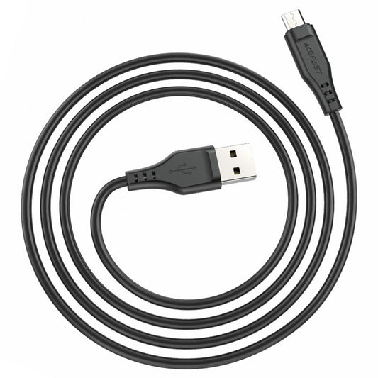 USB-A - microUSB Acefast C3-09 -data- ja latauskaapeli, 18W, 1.2m, Valkoinen
