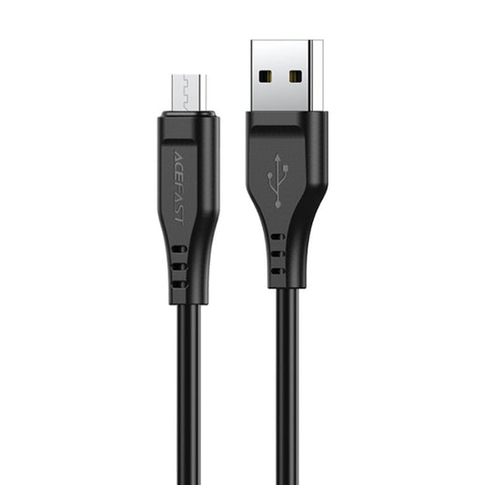 USB-A - microUSB Acefast C3-09 -data- ja latauskaapeli, 18W, 1.2m, Musta