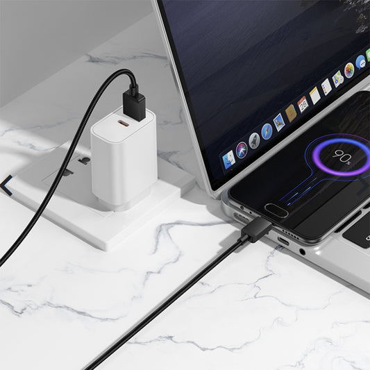 USB-A to microUSB Data and Charging Cable Borofone BX120 Placer, 18W, 1m, Black