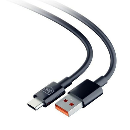 USB-A to USB-C Data and Charging Cable 3MK Hyper, 18W, 1.2m, Black