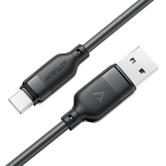 USB-A - USB-C Acefast C16-04 -data- ja latauskaapeli, 18W, 1.2m, Musta