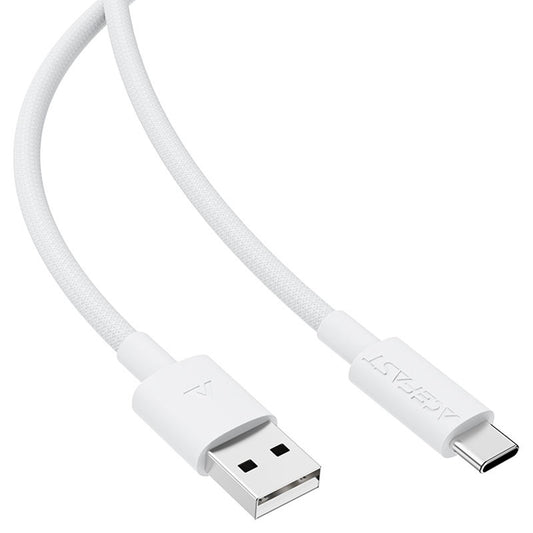 USB-A - USB-C Acefast C18-04 -data- ja latauskaapeli, 18W, 1.2m, Valkoinen