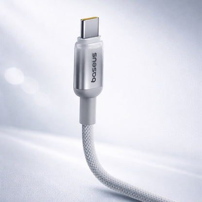 Baseus Discolor USB-A - USB-C Data ja Latauskaapeli, 100W, 1m, Sinivihreä E0420801