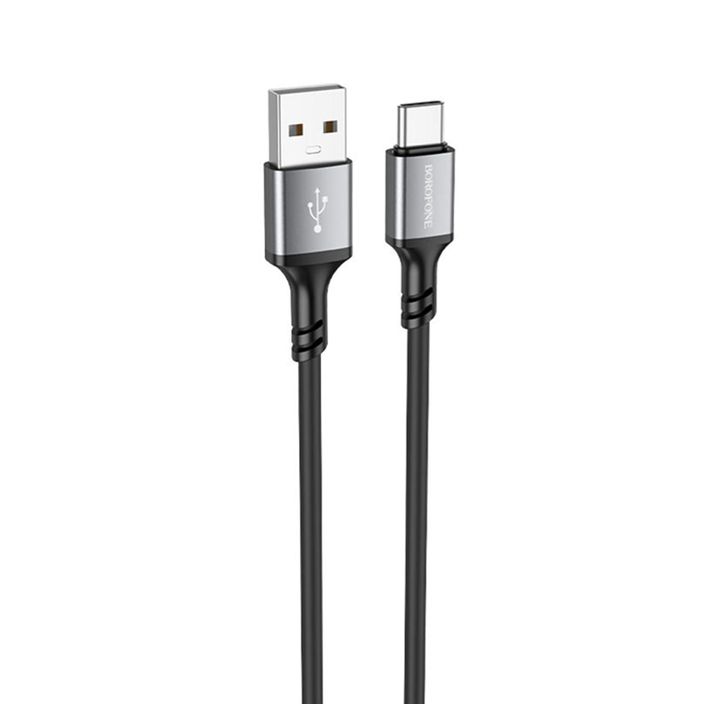 USB-A to USB-C Data and Charging Cable Borofone BX83, 18W, 1m, Black