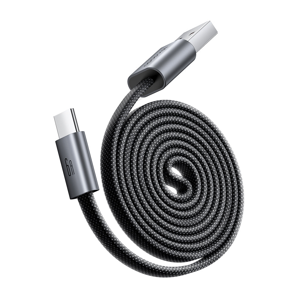 USB-A - USB-C McDodo CA-1200 tiedonsiirto- ja latauskaapeli, 60W, 1m, musta